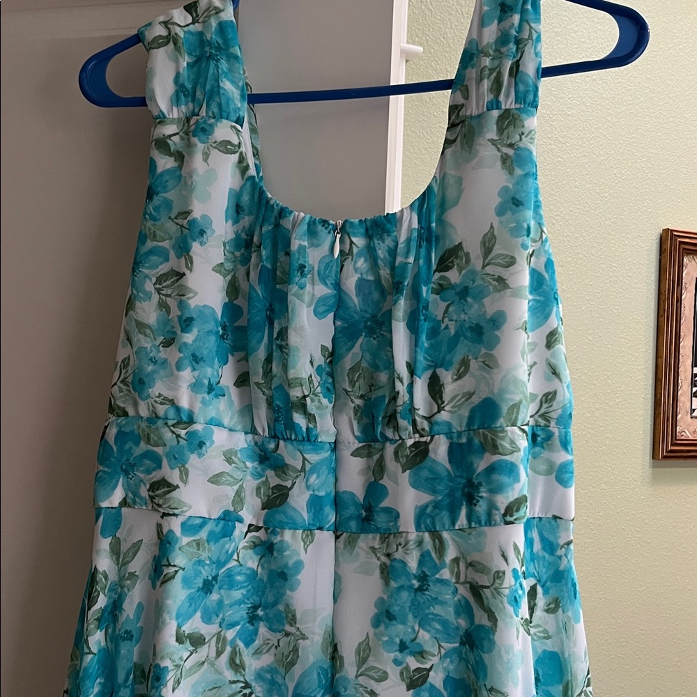connected apparel Blue Floral Sundress for Girls - Picture 3 of 3
